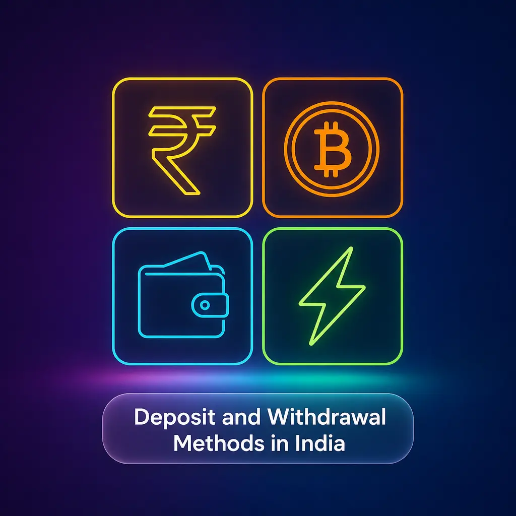 Deposit and withdrawal payment options for Monopoly Live in India